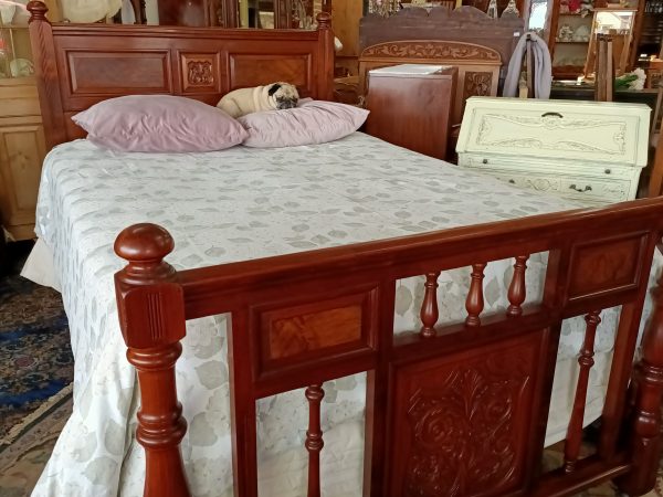 American Walnut DOUBLE bed frame - Image 11