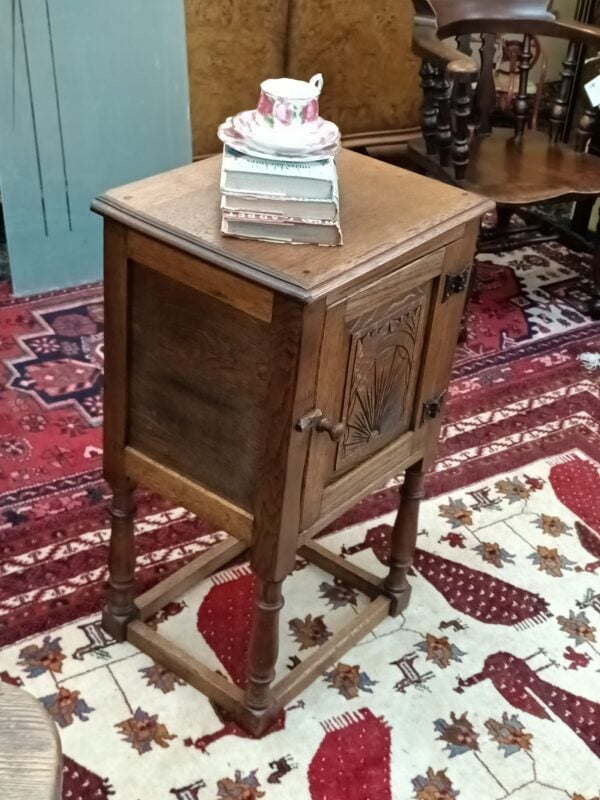 Oak Bedside Cabinet - Image 9