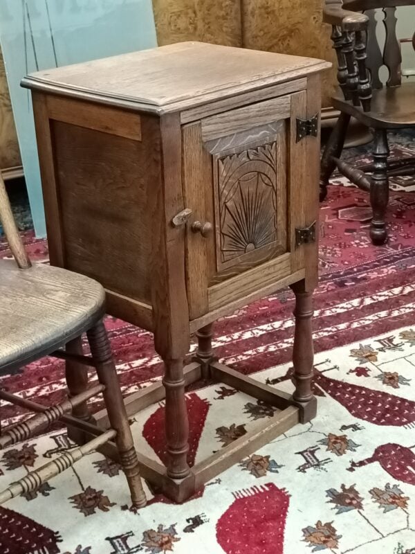 Oak Bedside Cabinet - Image 10