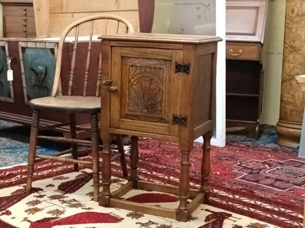 Oak Bedside Cabinet - Image 2