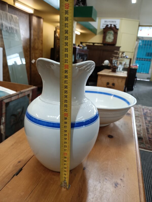 Country French Jug and Basin...simply blue on white - Image 4