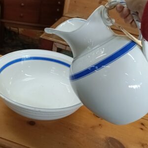 Country French Jug and Basin...simply blue on white