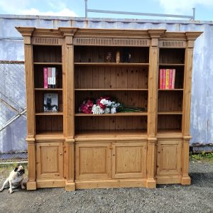 Long country Pine Bookcase