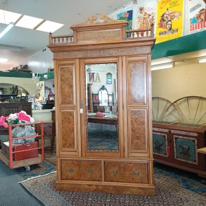 Stunning single door Rimu & burr Wardrobe