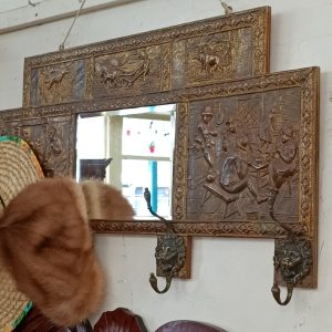 sold sold sold ... Brass Hallway Hat rack with Mirror