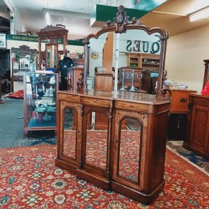 Victorian walnut credenza
