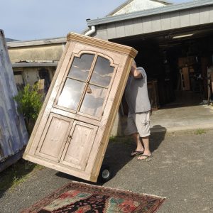 Victorian Pine Corner Cabinet