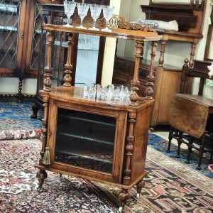 Burr Walnut Music Cabinet