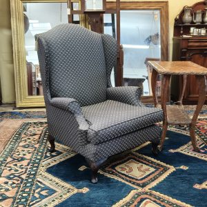 sold sold sold ... Slate Gray and Fan Wingback Chair