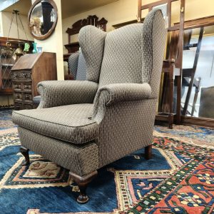 sold sold sold ... Stripey Cedar Chocolate Wingback Chair