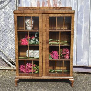 Walnut Bookcase in Deco